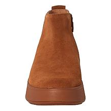 FitFlop F-Mode Suede Flatform Zip Ankle Boots