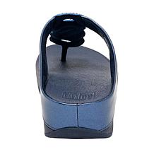 FitFlop Fino Crystal-Twist Metallic Toe-Post Sandal