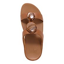 FitFlop Fino Marbled-Stone H-Bar Slides