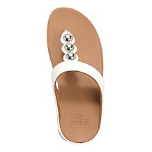 FitFlop Fino Mirror Metallic Leather Toe-Post Sandal