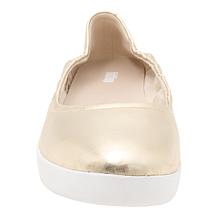 FitFlop Flowform Leather Metallic Ballerina Flat