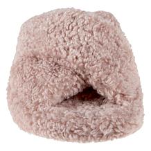 FitFlop iQushion D-Luxe Padded Teddy Cross Slides