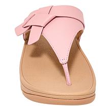 FitFlop Lulu Folded Knot Leather Toe-Post Sandal