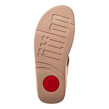 FitFlop Lulu Lasercrystal Leather Toe-Post Sandals
