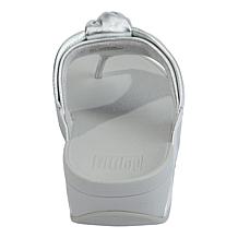 FitFlop Lulu Padded Knot Metallic Leather Toe-Post Sandal