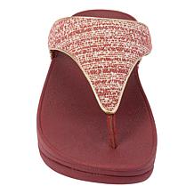 FitFlop Lulu Shimmerweave Toe-Post Sandal