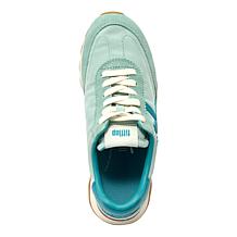 FitFlop Retro-Q Metallic Fabric & Suede Sneaker