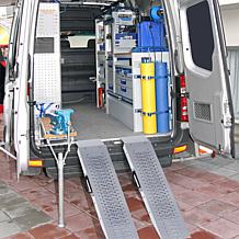 Fleming Supply Pickup Truck Steel Loading Ramp Set for ATVs, Mowers