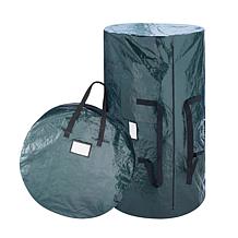 Fleming Supply Storage Bag 9' Tree & 30" Wreath Bag Combo Pack - Green