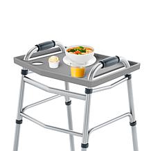 Fleming Supply Walker Tray with 2 Cupholders - Gray