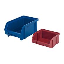 Fleming Supply Wall Mounted 30-Bin Organizer Rack - Red & Blue