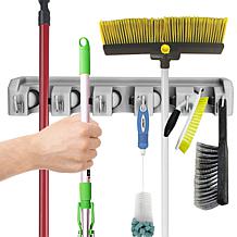 Fleming Supply Wall Mounted Shovel, Rake and Tool Holder with Hooks