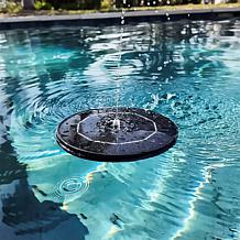 Flipo Set of 2 Solar Water Fountains with Red, Green, Blue Lights 