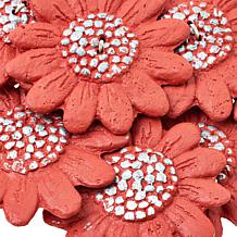 Floreia Chelsea 22-3/4" Floral Bib Necklace