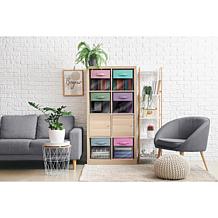 Foldable Storage Cube Bins 6-Pack with Clear Window