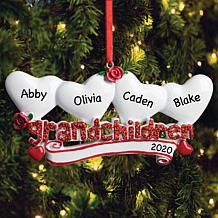 Four-Grandchildren Personalized Ornament