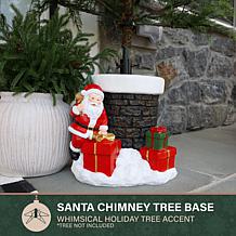 Fraser Hill Farm 15-in. Chimney Santa Christmas Tree Base for Artif...
