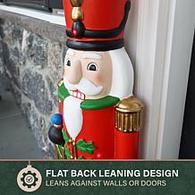 Fraser Hill Farm 3-ft. Flat Back Nutcracker Soldier with White LED ...