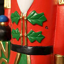 Fraser Hill Farm 3-ft. Flat Back Nutcracker Soldier with White LED ...