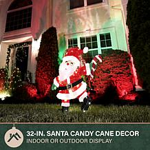 Fraser Hill Farm 32-in. Light-Up LED Santa Claus Christmas Decorati...