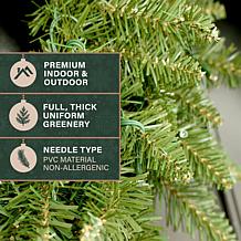 Fraser Hill Farm 4-Pc Pre-Lit Christmas Porch Décor Set with 2 Pott...