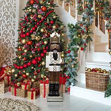 Fraser Hill Farm 48"African American Nutcracker Holding Staff Figurine