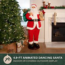 Fraser Hill Farm 4.9-Ft. Traditional Animated Musical Dancing Santa...