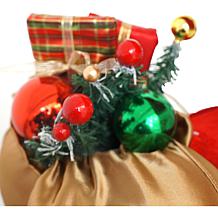 Fraser Hill Farm 58" Dancing Santa w/ Toy Sack Teddy Christmas Decor