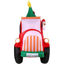Fraser Hill Farm 6 ft. Tall Pre-Lit Inflatable Christmas Pickup Truck