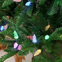 Fraser Hill Farm 7.5-ft. Jingle Pine Christmas Tree with Lights