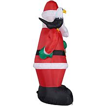 Fraser Hill Farm 8' Americana Santa w Eagle and Flag Lit Inflatable