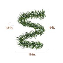 Fraser Hill Farm 9-Ft. Real Feel Cedar Pre-Lit Artificial Christmas...