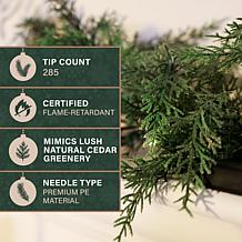 Fraser Hill Farm 9-Ft. Real Feel Cedar Pre-Lit Artificial Christmas...