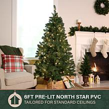 Fraser Hill Farm Fraser Hill Noel Pine 6-Ft. Artificial Christmas T...