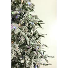 Fraser Hill Farms 9' Flocked Mountain Pine Tree - Multicolor