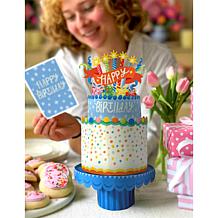 Freshcut Paper Classic Birthday Pop-Up Greeting, Card and Envelope 3pk