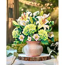 Freshcut Paper Set of 3 Classic Floral Pop-Up Bouquets