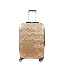 FUL Disney Minnie Mouse 25" Hard Sided Rolling Luggage, Taupe