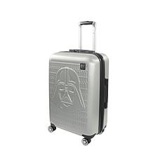 FUL Star Wars Darth Vader Embossed 25" Spinner Suitcase, Silver