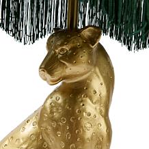 G by Giuliana 25.5" Fringe Leopard Table Lamp