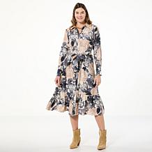 G by Giuliana Belted Button Front Dress