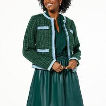 G by Giuliana Black Label Cropped Tweed Jacket
