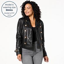 G by Giuliana Black Label Genuine Leather Jacket