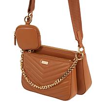 G by Giuliana Black Label Lamb Leather Multiset Crossbody - Basic