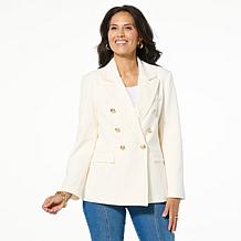 G by Giuliana Black Label Papa DePandi Collab Double-Breasted Blazer