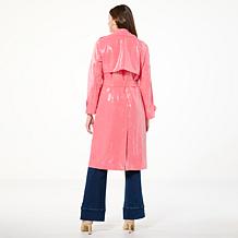 G by Giuliana Black Label Sequined Trench Coat