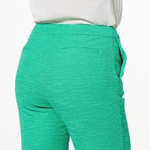 G by Giuliana Black Label Tweed Kick Boot Crop Pant