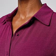 G by Giuliana Button-Down Peplum Blouse