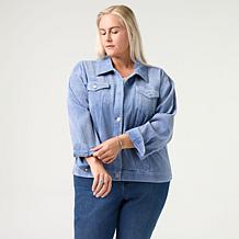 G by Giuliana Corduroy Button Front Jacket