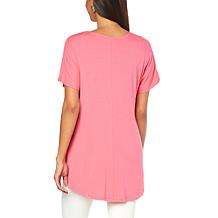 G by Giuliana EcoLuxe Knit Knot-Front Tunic